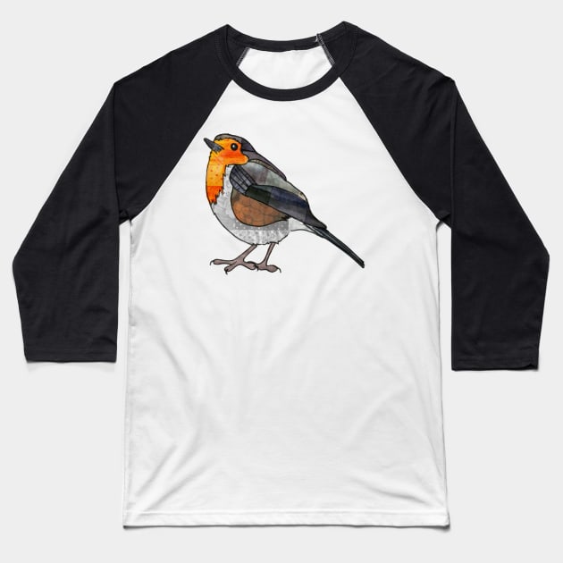 Robin Baseball T-Shirt by KatherineBlowerDesigns